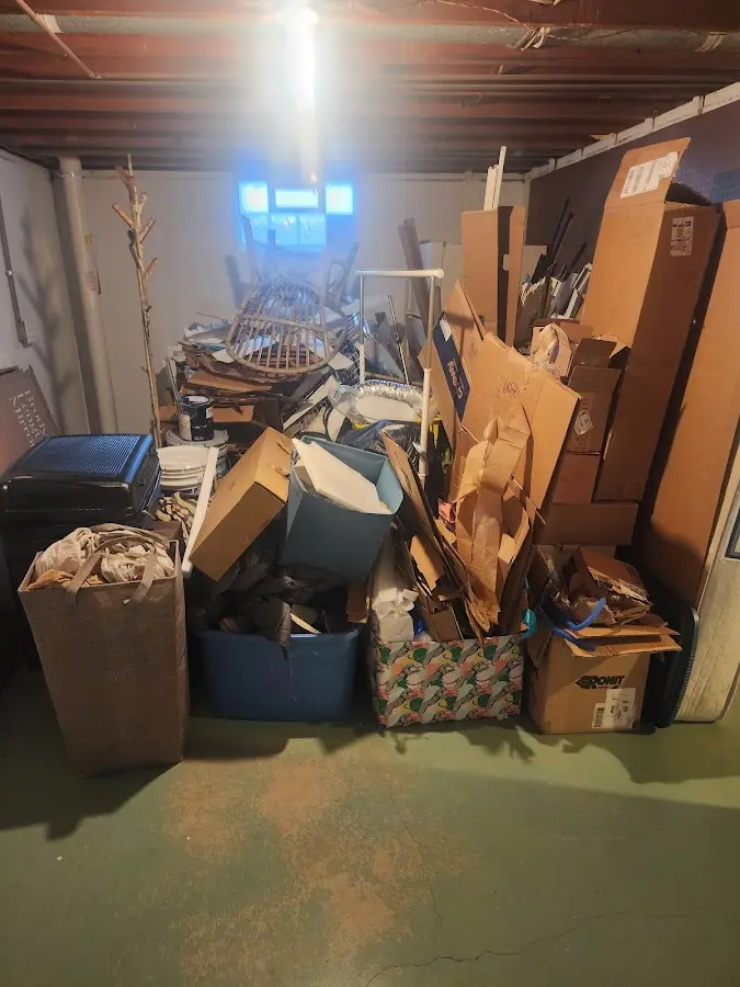 Roll-off dumpster container at job site for Concrete Dumpster Rental in Price